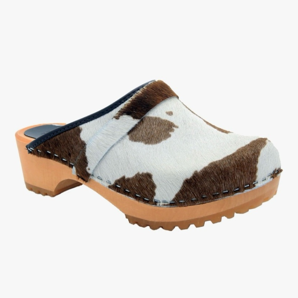 BJORK Swedish Comfort Women's Maja Open Back Leather Clogs